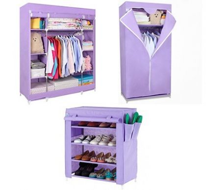 Комплект из 3х шкафов, фиолетовый